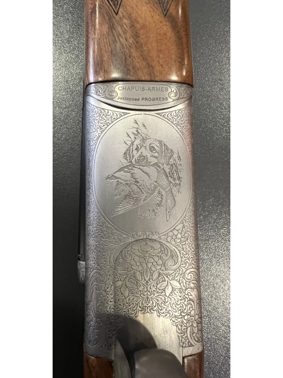 Fusil Juxtaposé CHAPUIS RGP ROUND DESIGN Cal 20 Acier Eject Chokes fixes1/4 1/2 Canon 70 Mono